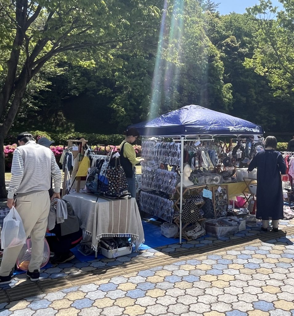フリーマーケットの様子